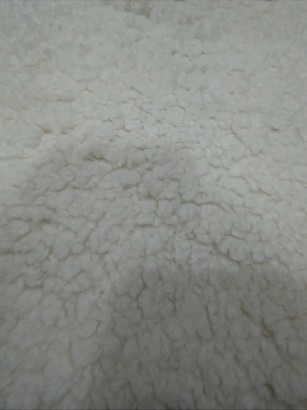 Abercrombie & Fitch Soft Cream Sherpa Zip Vest with Tan Lining Medium - Picture 8 of 9